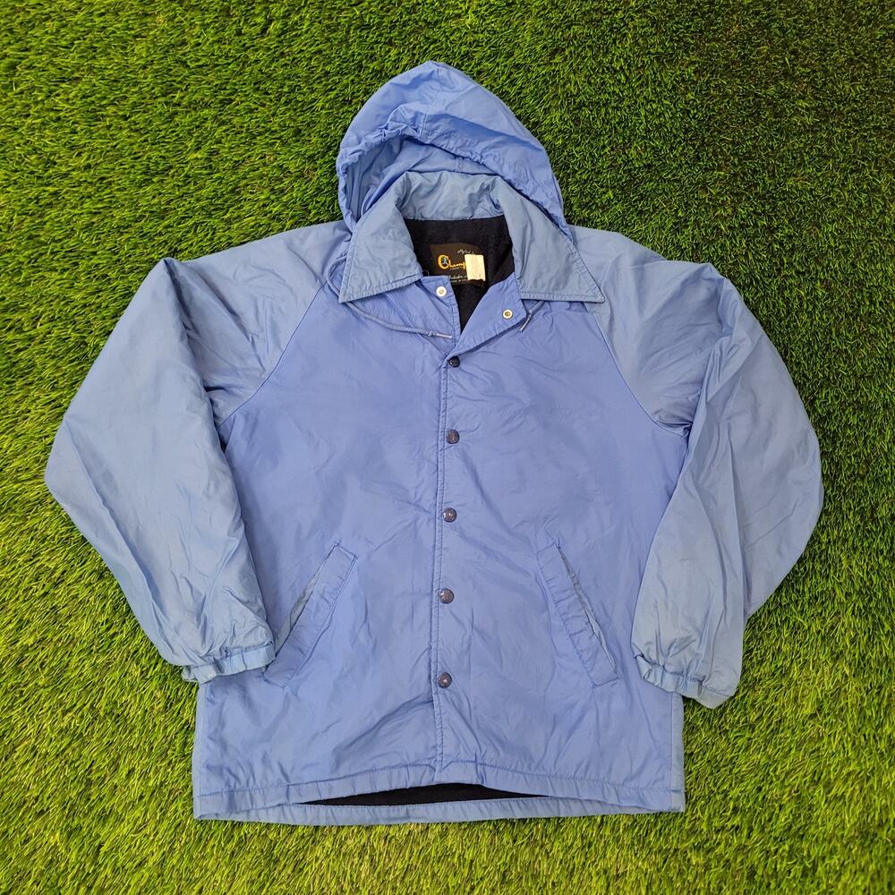 Vintage 60s Champion Product Inc Coach Jacket S/M 22x27 Sherpa-Lined Baggy USA
